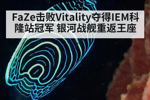 FaZe击败Vitality夺得IEM科隆站冠军 银河战舰重返王座